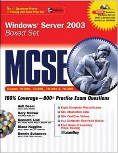 MCSE Windows Server 2003 Boxed Set (Exams 70-290, 70-291, 70-293, 70-294)