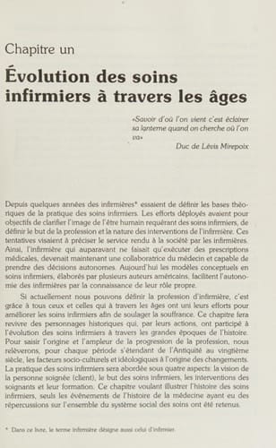 Individualisation des soins infirmiers modèle conceptuel