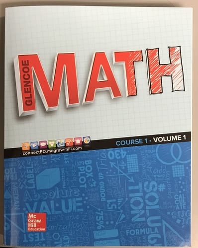 Glencoe Math 2016, Course 1 Student Edition, Volume 1