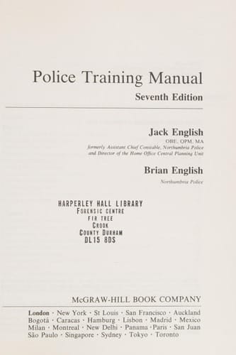 Police Training Manual