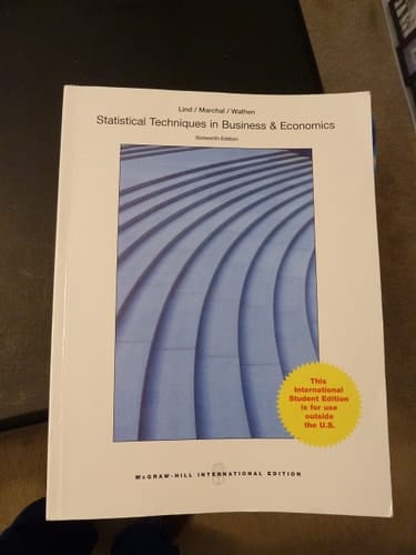Statistical Techniques in Business and Economics