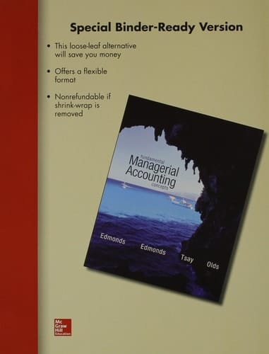 Loose-Leaf for Fundamental Managerial Accounting Concepts