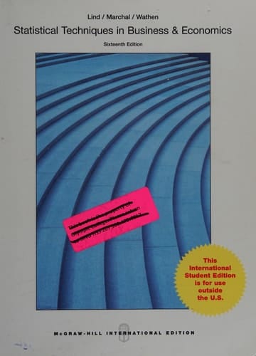 Statistical Techniques in Business and Economics