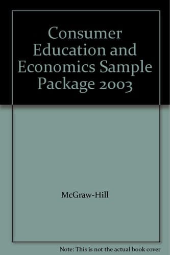 Consumer Education and Economics Sample Package 2003