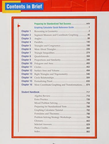 Geometry Concepts and Applications: Teachers Wraparound Edition