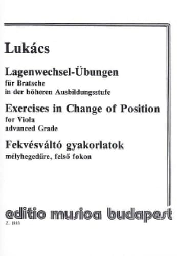 Exercises in Change of Position for Viola, advanced Grade (Viola)