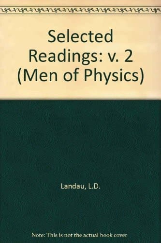 Thermodynamics, Plasma Physics and Quantum MechanicsL: D. Landau. Volume 2 (Men of Physics)