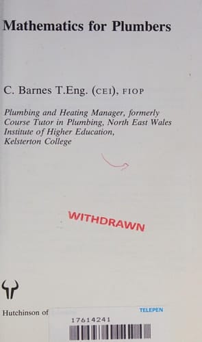 Mathematics for Plumbers