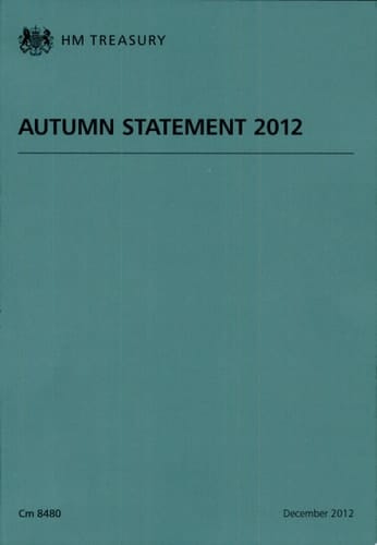Autumn Statement 2012