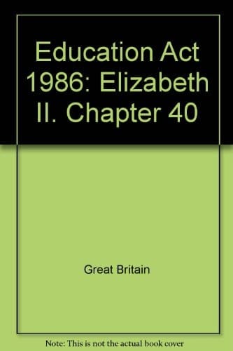 Education Act 1986