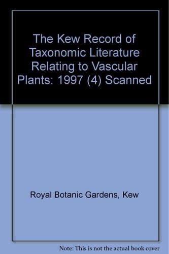 Kew Record of Taxonomic Literature Relating to Vascular Plants