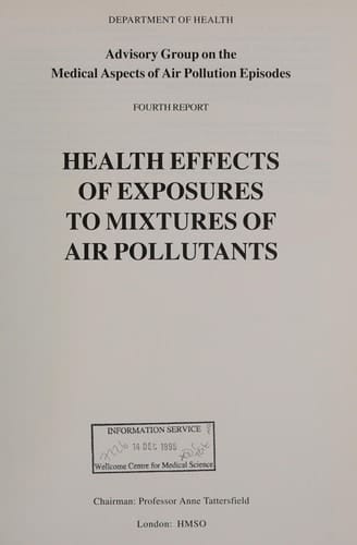 Health Effects of Exposures to Mixtures of Air Pollutants Fourth Report
