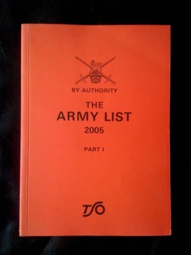 The Army List 2005