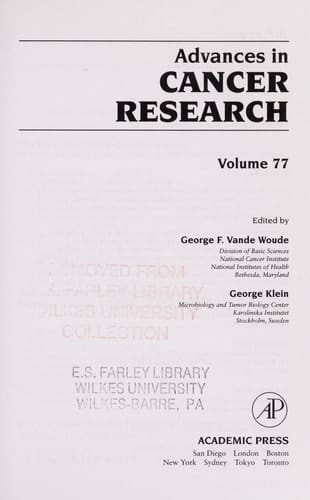 Advances in Cancer Research (Volume 77)