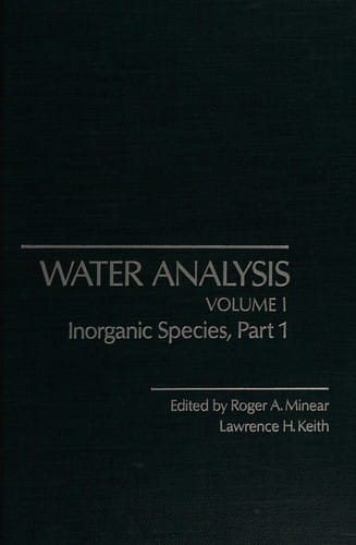 Water Analysis: Inorganic Species, Part 1