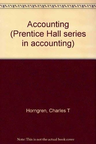 Accounting (Prentice Hall series in accounting)