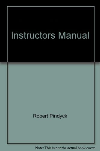 Instructor's manual microeconomics