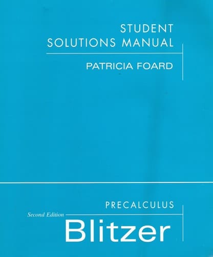 Student Solutions Manual
