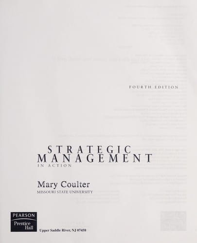 Strategic management in action