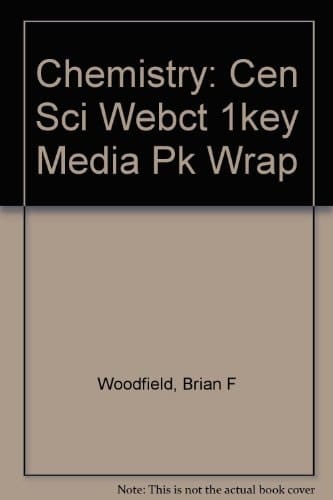 Chemistry Centrl Sci Webct 1Key Media Pack