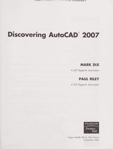 Discovering AutoCAD 2007