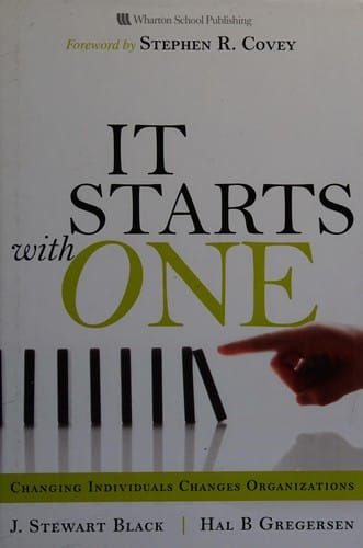 It starts with one: changing individuals changes organizations