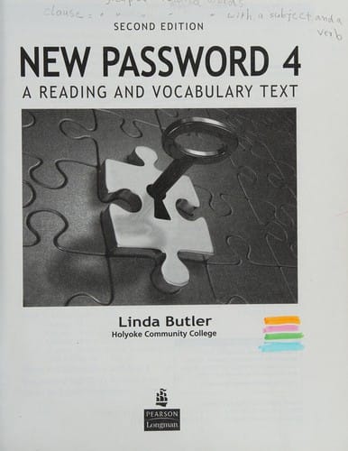 New password 4: a reading and vocabulary text
