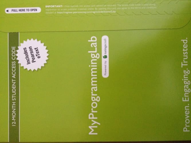 MyProgrammingLab with Pearson EText -- Access Card -- for Absolute C++