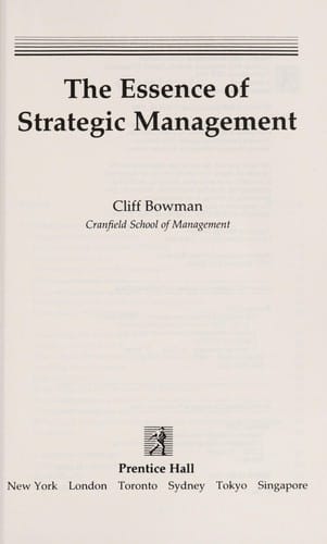 Essence of Strategic Management
