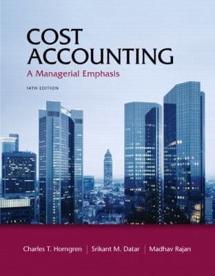 Cost Accounting New Myaccountinglab With Pearson Etext