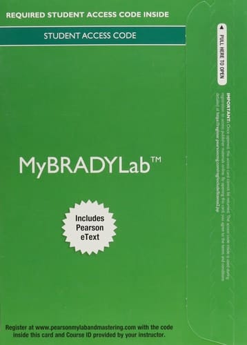 Mylab Brady with Pearson Etext -- Access Card -- For Emergency Care