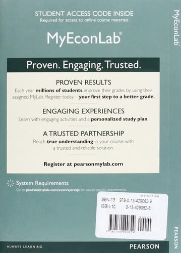 Economics Principles, Applications, and Tools -- Mylab Economics with Pearson EText