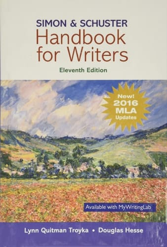Simon and Schuster Handbook for Writers, MLA Update Edition