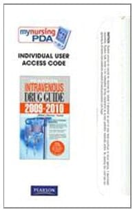 Pearson Intravenous Drug Guide 2009-2010 Individual User Access Code