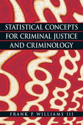 Statistical concepts for criminal justice and criminology