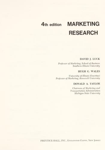 Marketing research
