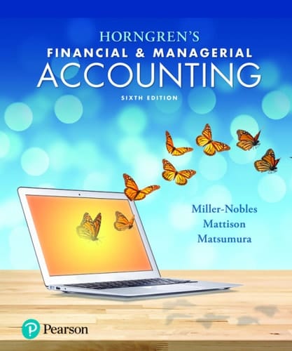 Horngren's Financial & Managerial Accounting (Pearson+)