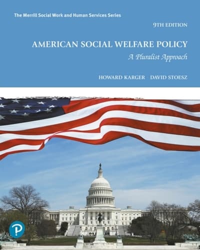 American Social Welfare Policy: A Pluralist Approach (Pearson+)