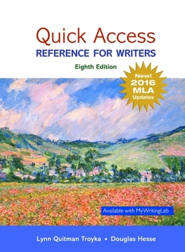 Quick Access: Reference for Writers (Pearson+)