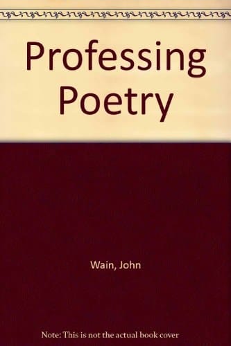 Professing Poetry