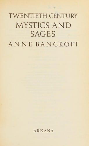 20th-century Mystics and Sages (Arkana)