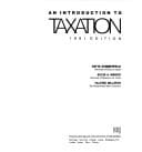 An Introduction to Taxation, 1991 Edition