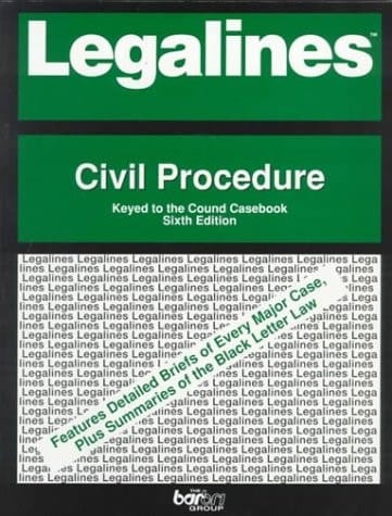 Civil Procedure Adaptable to Sixth Edition of Cound Casebook