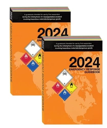 2024 Emergency Response Guidebook (ERG), Regular Bound, Standard Size, 5½"×7½" - Pack of 2