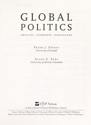 Global politics: Origins, currents, directions