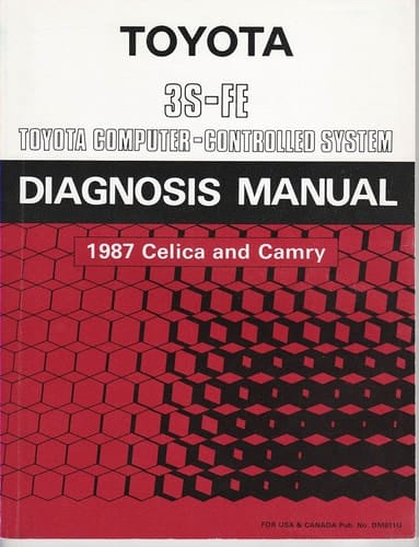 Toyota 3S-FE Toyota Computer - Controlled System (Diagnosis Manual 1987 Celica and Camry)
