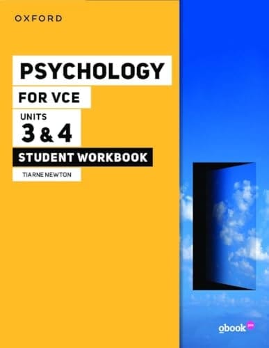 Psychology For Vce Unit 3 & 4 Student Workbook+obook Pro