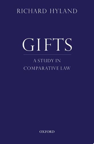 Gifts: A Study in Comparative Law