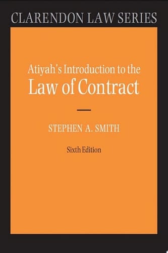 Atiyah's Introduction to the Law of Contract (Clarendon Law Series)