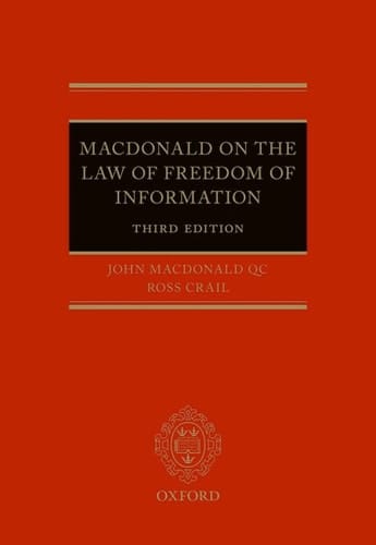 Macdonald on the Law of Freedom of Information
